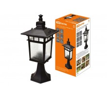 Светильник садово-парковый НПУ Тамплиеры 100Вт ЛН/КЛЛ/LED Е27 IP54 стойка, шагрень/черный  SQ0330-0325  TDM