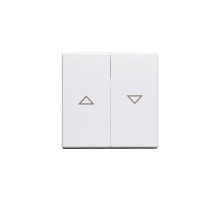 Клавиша для 2-клавишных выключателей/переключателей/кнопок с символом "??", глухая, Impressivo, белый  1785JA-84   2TKA000532G1  ABB