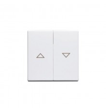 Клавиша для 2-клавишных выключателей/переключателей/кнопок с символом "??", глухая, Impressivo, белый  1785JA-84   2TKA000532G1  ABB