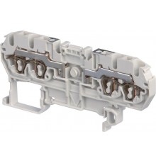 Клемма D2,5/5.2L.2L пруж. 2.5мм.кв. серая  1SNA290001R0400  TE