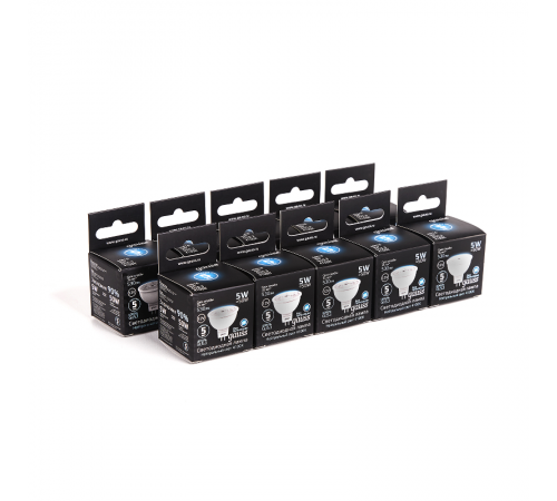 Лампа светодиодная LED 5Вт GU5.3 12В 4100К MR16  201505205  Gauss