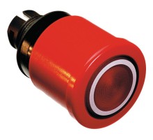 Кнопка MPMT3-11R ГРИБОК красная (только корпус) с подсветкой с у силенной фиксацией 40мм отпускание поворотом  1SFA611510R1101  ABB