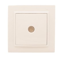 Розетка TV 1-мест. СП бежевый 75Ом 5-862МГц Минск EKFERA00-027-20EKF