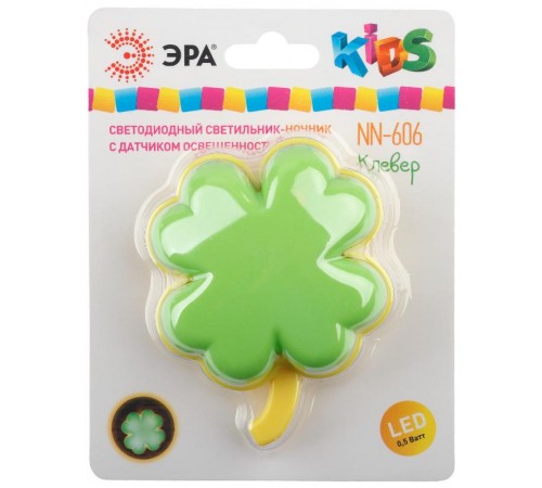 Ночник NN-606-LS 0,5Вт светодиодный зеленый  Б0019098  ЭРА
