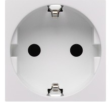 Розетка с заземлением, безвинтовые зажимы - без шторок 16А 250В - 90°- 2 модуля - белый  4521054  Daccord