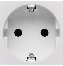 Розетка с заземлением, безвинтовые зажимы - без шторок 16А 250В - 90°- 2 модуля - белый  4521054  Daccord