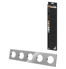 Рамка пятипостовая платина, стекло, "Байкал"   SQ1819-0306  TDM