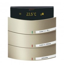 6321/38-260-500 Сенсор 3/6-клавишный, терморегулятор, triton, цвет паладий  6320-0-0060  2CKA006320A0060  ABB