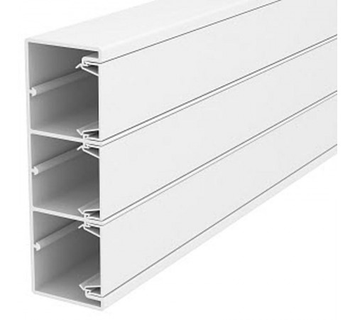 Кабель-канал Rapid 45 с 3 крышками 53x160x2000 мм (для ЭУИ 45х45мм) ПВХ белый RAL 9010  6116073  OBO Bettermann