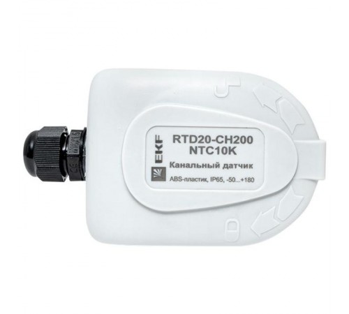 Канальный датчик температуры 200 мм  RTD20-CH200-NTC10K  EKF