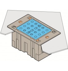 Блок PC-E-VA Клеммный для цепей полярности, контакт до разрыва, монтаж в панель, зажим под болт  1SNA166763R0200  TE