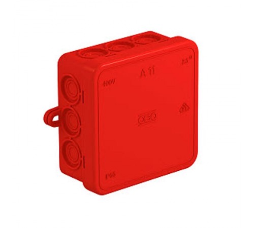 Коробка распределительная A11, 85x85x40 мм, красная (A 11 HF RO)  2000164  OBO Bettermann