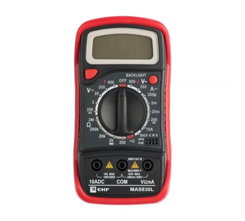 Мультиметр цифровой MAS830L EKF ExpertIn-180701-pm830LEKF