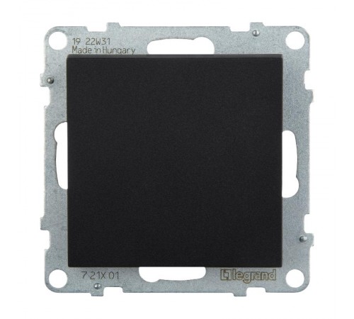 SUNO Выключатель 10АХ 250В. Безвинтовые зажимы. Цвет "Антрацит"  721401  Legrand