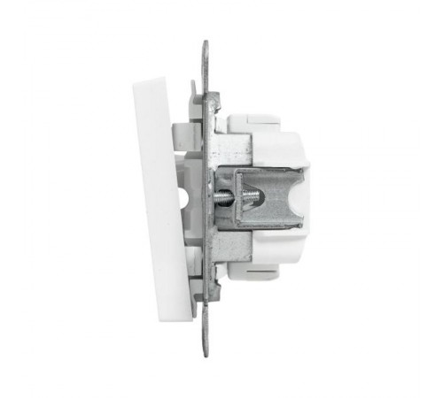 Механизм выключателя, одноклавишный, кнопочный, белый Эпика EKF  UP1-SWW-13  EKF