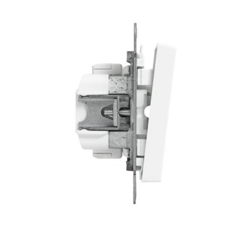 Механизм выключателя, одноклавишный, кнопочный, белый Эпика EKF  UP1-SWW-13  EKF