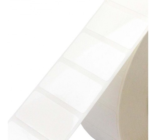 Этикетка 30х15 в рулоне, усиленный адгезив, химстойкий, полиэстер белый матовый  TAP3015WR  DKC