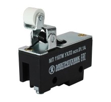 МП 1107М УХЛ3 исп.01.1А, 2-х пол., 10А, 660В, 1з+1р, IP00, рычаг с роликом, базовый, винт, микровыключатель (ЭТ)  ET523361  Электротехник