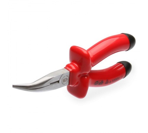 Длинногубцы диэлектрические изогнутые до 1000 В ЭКСПЕРТ 200 мм  87101  КВТ