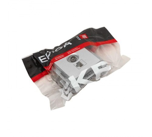 Механизм розетки TV+RJ45 (cat5), алюминий Эпика EKF  UP1-SOA-TV+RJ  EKF