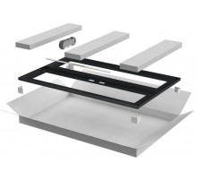 ITK Дверь перфор. двустворч. для шкафа LINEA N 24U 800мм чер  LN05-24U8X-D2P  ITK