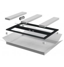 ITK Дверь перфор. двустворч. для шкафа LINEA N 24U 800мм чер  LN05-24U8X-D2P  ITK