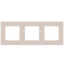 Рамка для розеток и выключателей  Серия 12 12-5203-15 на 3 поста, Классик, перламутр  Б0067786  ЭРА