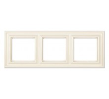 Рамка 3-поста; термопласт; слоновая кость; Eco Deco  EPD483  Jung