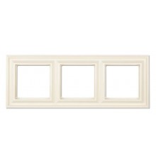 Рамка 3-поста; термопласт; слоновая кость; Eco Deco  EPD483  Jung