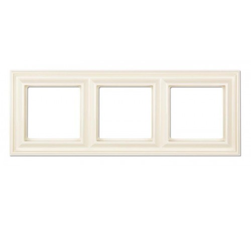 Рамка 3-поста; термопласт; слоновая кость; Eco Deco  EPD483  Jung