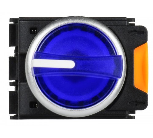 Переключатель с подсветкой 3 полож. 2NO синий MASTER  MI-SW60-20XD-4-14-3-K07  IEK