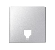 Simon 82 Накладка на телефонную розетку RJ-11, RJ-12, S82 Detail, алюминий  82062-93  Simon