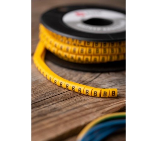 Маркер-кабельный 4,0кв.мм "B" (500шт.) (ЕС-2) EKF PROxima  plc-KM-4-B  EKF