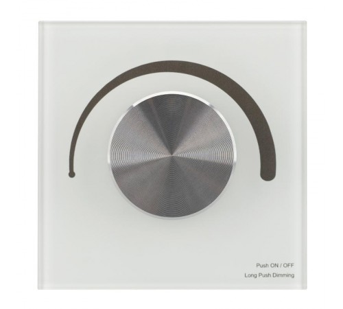 Панель SMART-P98-DIM-G-IN White (230V, 1.5A, 0/1-10V, Rotary, 2.4G) (arlight, Стекло)  028432  Arlight