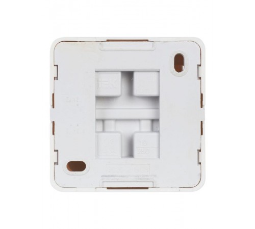 ОКТАВА белый Выключатель 2-клавишный с индикацией 10А ВС20-2-1-ОБ EVO21-K01-10-DC  GENERICA