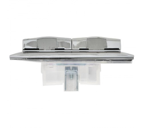 SKANDY Розетка 2-местная с с крышкой 16А в сб IP44 SK-R12N никель  SK-R26-16-44-K50-F  IEK