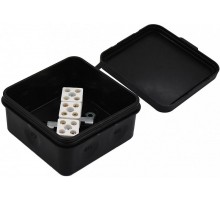 КРП 2403-08, Коробка разветвительная противопожарная (огнестойкая), черный 85х85х40  КРП 2403-08  HEGEL