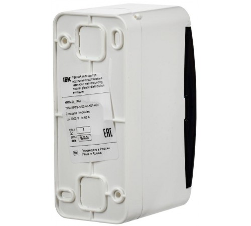 Корпус пластиковый навесной на 2 модуля КМПн-2 IP41 белый TEKFOR Mini  TFM-KP73-N-02-41-K01-K01  IEK
