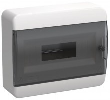 Корпус пластиковый навесной на 12 модулей ЩРН-П-12 IP41 черная прозрачная дверь TEKFOR  TF5-KP12-N-12-41-K01-K03  IEK