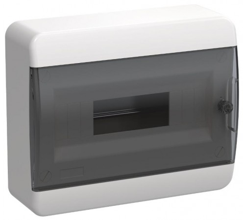 Корпус пластиковый навесной на 12 модулей ЩРН-П-12 IP41 черная прозрачная дверь TEKFOR  TF5-KP12-N-12-41-K01-K03  IEK