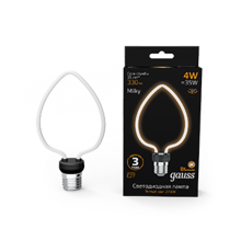 Лампа светодиодная   Filament Artline Heart 4W 330lm 2700К Е27 milky LED 1/10/100  1003802104  Gauss