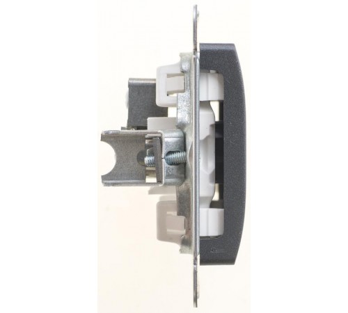 Glossa Антрацит TV Розетка проходная 4DB  GSL000792  SE