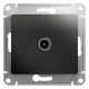 Glossa Антрацит TV Розетка проходная 4DB  GSL000792  SE