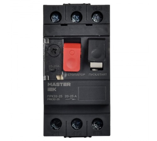 Пускатель ручной кнопочный ПРК32-25 In=25A Ir=20-25A Ue 660В  DMS11-025  IEK