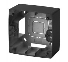 12-6101-05 ЭРА Коробка наклад. монтажа 1 пост, Эра12, антрацит  Б0043164  ЭРА