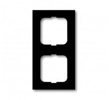 Рамка 2-постовая, серия, серия solo/future, цвет чёрный бархат  1754-0-4534   2CKA001754A4534  ABB