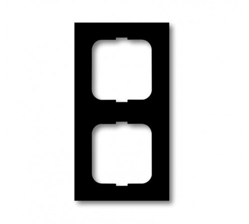 Рамка 2-постовая, серия, серия solo/future, цвет чёрный бархат  1754-0-4534   2CKA001754A4534  ABB