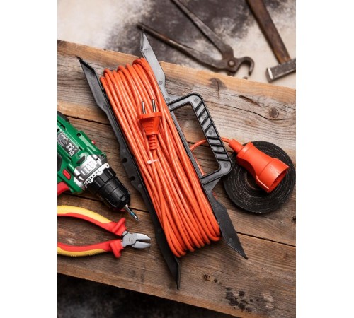 Удлинитель на рамке "Зевс 2.0" 20м без заземления ПВС 2*0,75 10А/2,3кВт  PROxima EKF