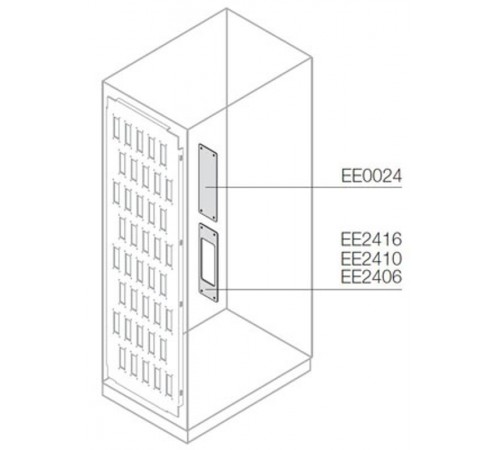 Заглушка отверстия 24пол. коннектора(10шт)  EE0024  ABB