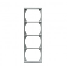 Рамка 4-постовая, 100мм серия Impressivo, алюминий  1724F100-83   2TKA000404G1  ABB